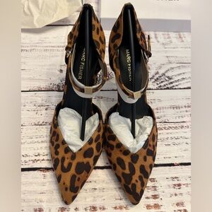 Marc Fisher Brown Leopard Print Heels
